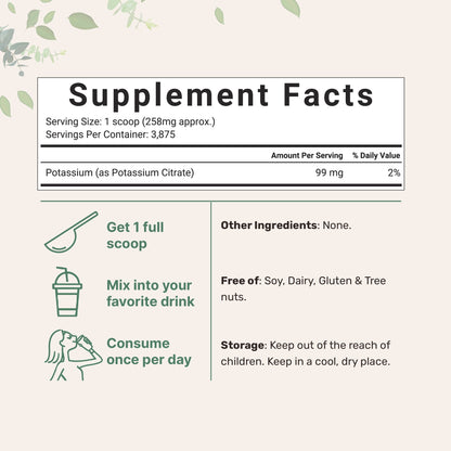 Micro Ingredients Potassium Citrate Powder, 2.2 Pound