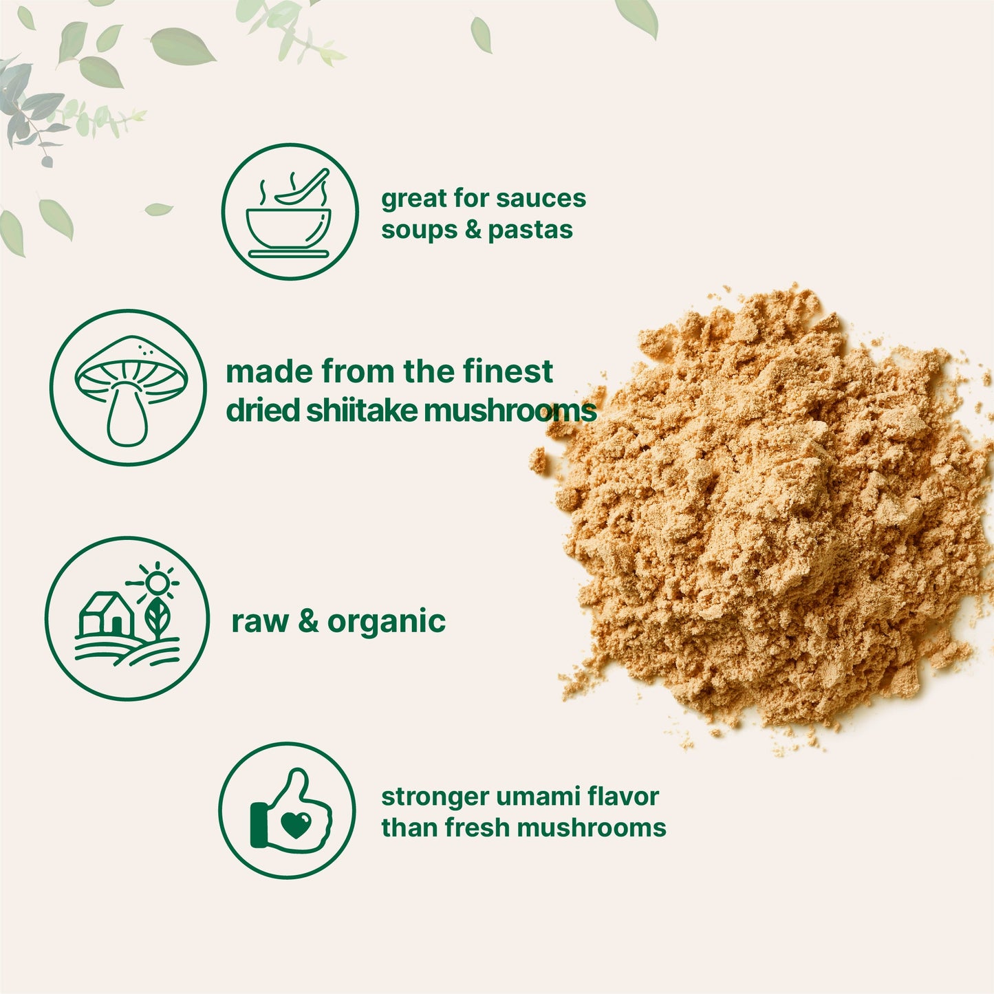 Micro Ingredients Organic Shiitake Mushroom Powder, 8oz