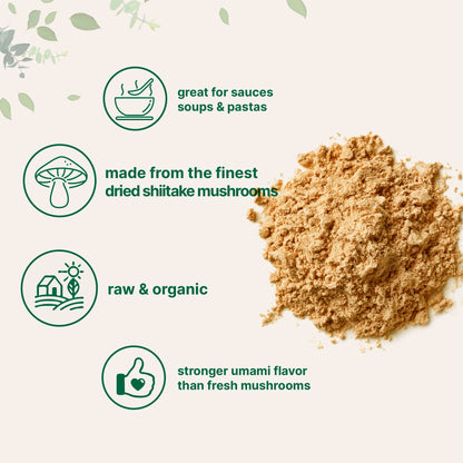 Micro Ingredients Organic Shiitake Mushroom Powder, 8oz