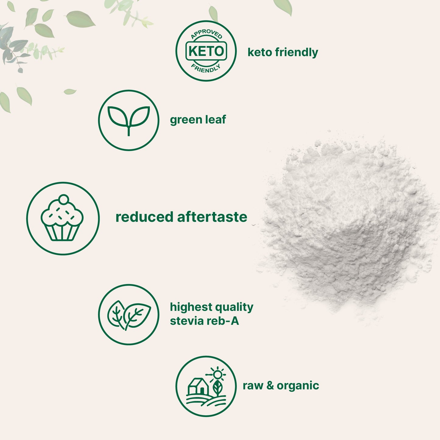 Micro Ingredients Organic Stevia Powder 8 Ounce