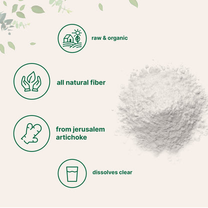 Micro Ingredients Unflavored Organic Inulin FOS Powder - 2.2 Pounds