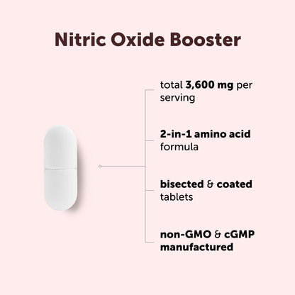 Micro Ingredients Nitric Oxide Booster 3,600mg Per Serving, 240 Bisected Tablets