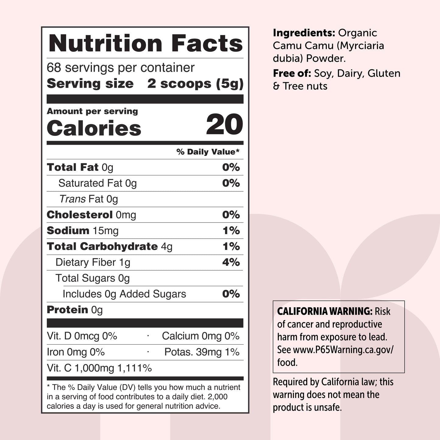 Micro Ingredients Organic Camu Camu Powder 12 Ounce