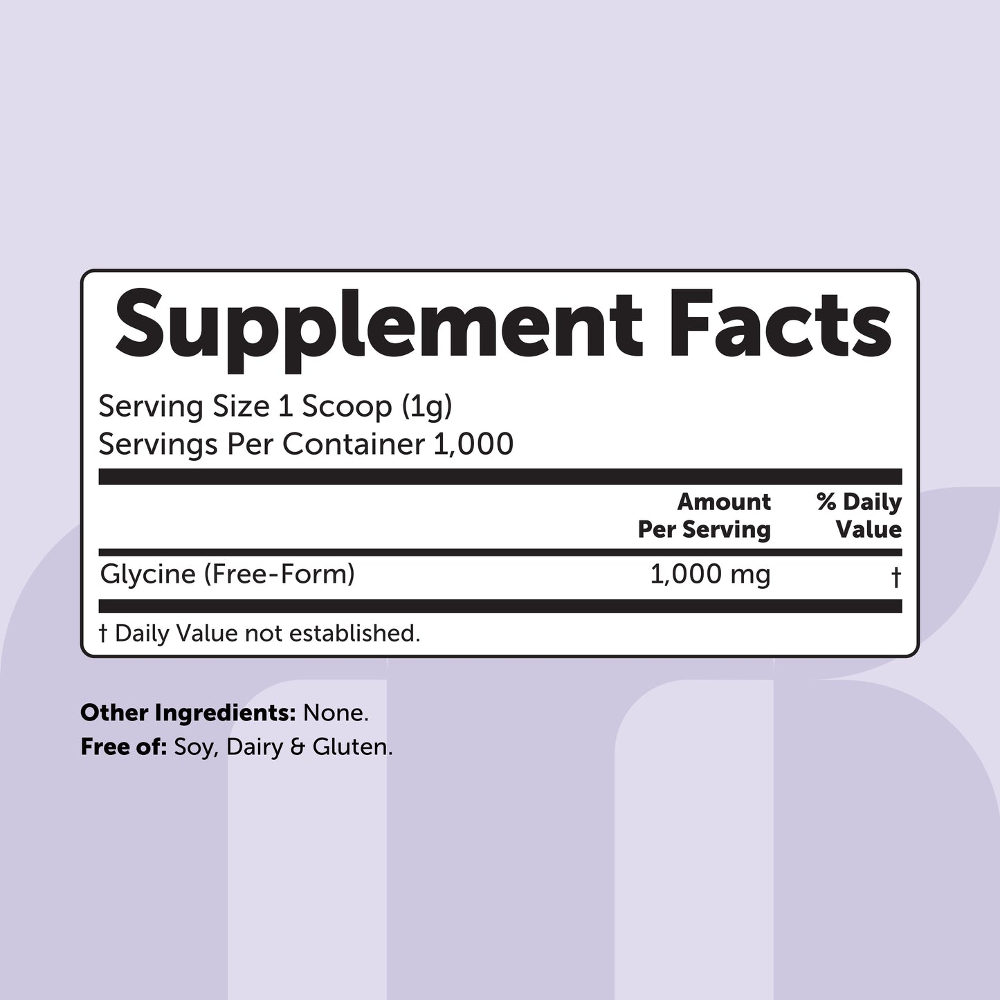 Micro Ingredients L-Glycine Powder, 1kg