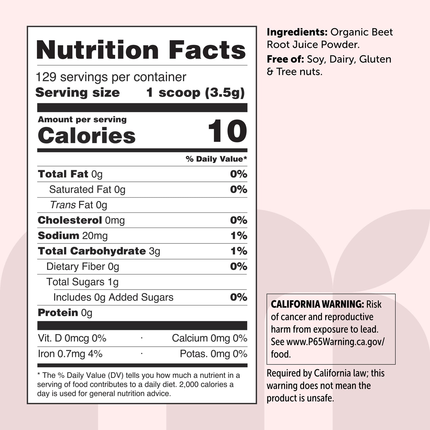 Micro Ingredients Organic Beet Root Juice Powder, 1 Pound