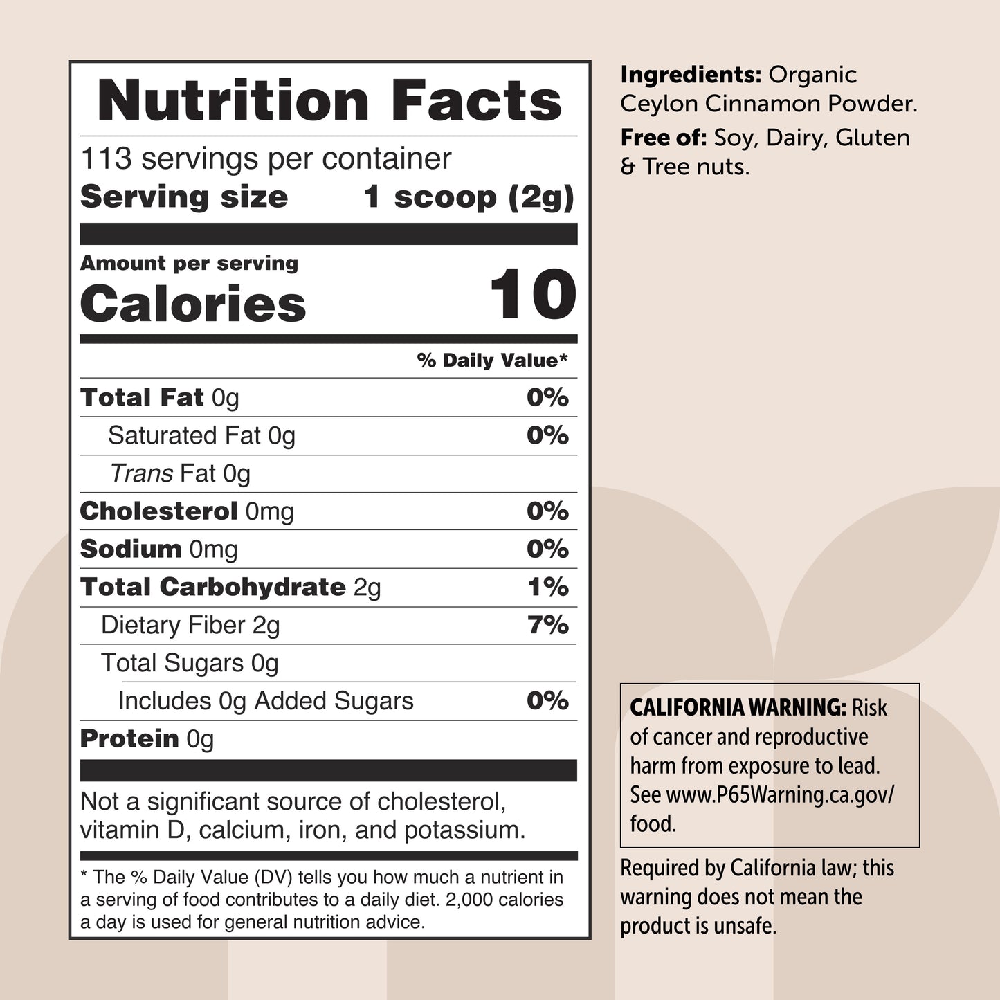 Micro Ingredients Organic Ceylon Cinnamon Powder