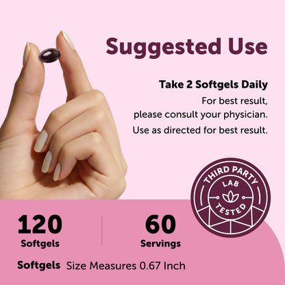 Micro Ingredients L-Methylfolate 5-MTHF 15mg with Coconut Oil, 120 Softgels