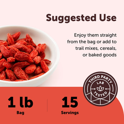 Micro Ingredients Organic Goji Berries, 1lb