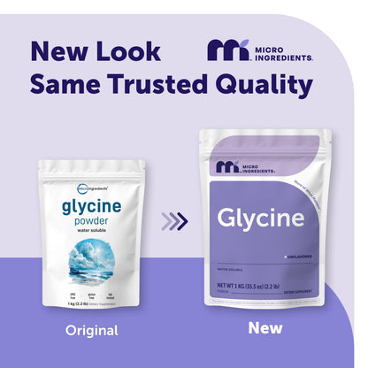 Micro Ingredients L-Glycine Powder, 1kg