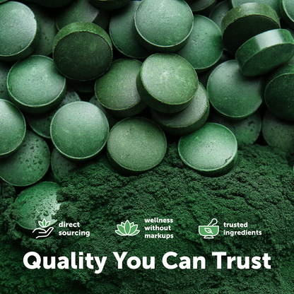 Micro Ingredients Organic Spirulina Chlorella, 2,500 Mini Tablets