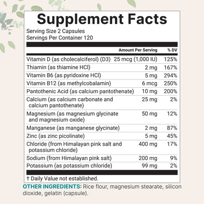 Micro Ingredients Advanced Electrolyte Complex with Multivitamins, 240 Capsules