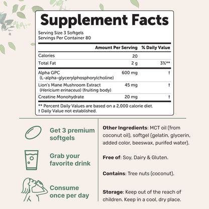Micro Ingredients Copper Glycinate 4mg with MCT Oil, 500 Softgels