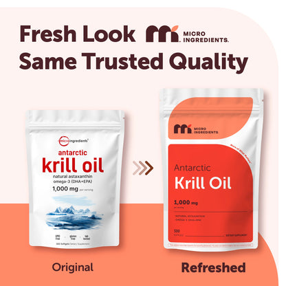 Micro Ingredients Antarctic Krill Oil 1000mg with Omega 3