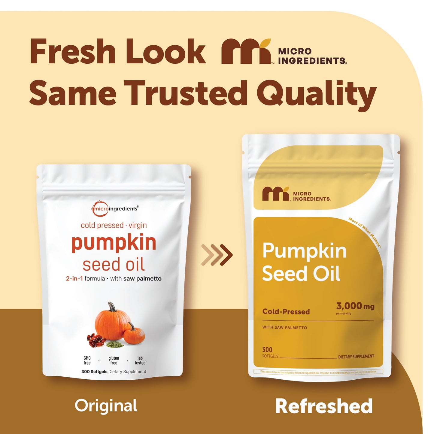 Micro Ingredients Pumpkin Seed Oil with Saw Palmetto, 600 Softgels (2 Pack)