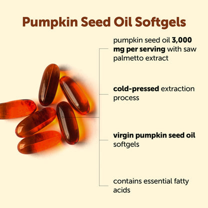 Micro Ingredients Pumpkin Seed Oil with Saw Palmetto, 600 Softgels (2 Pack)