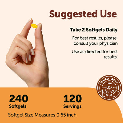Micro Ingredients Berberine 500mg with MCT Oil, 240 Softgels