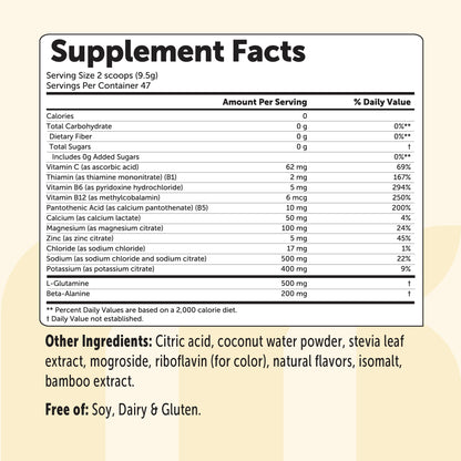 Micro Ingredients Electrolyte Powder Pina Colada (Pineapple) Flavor, 1lb