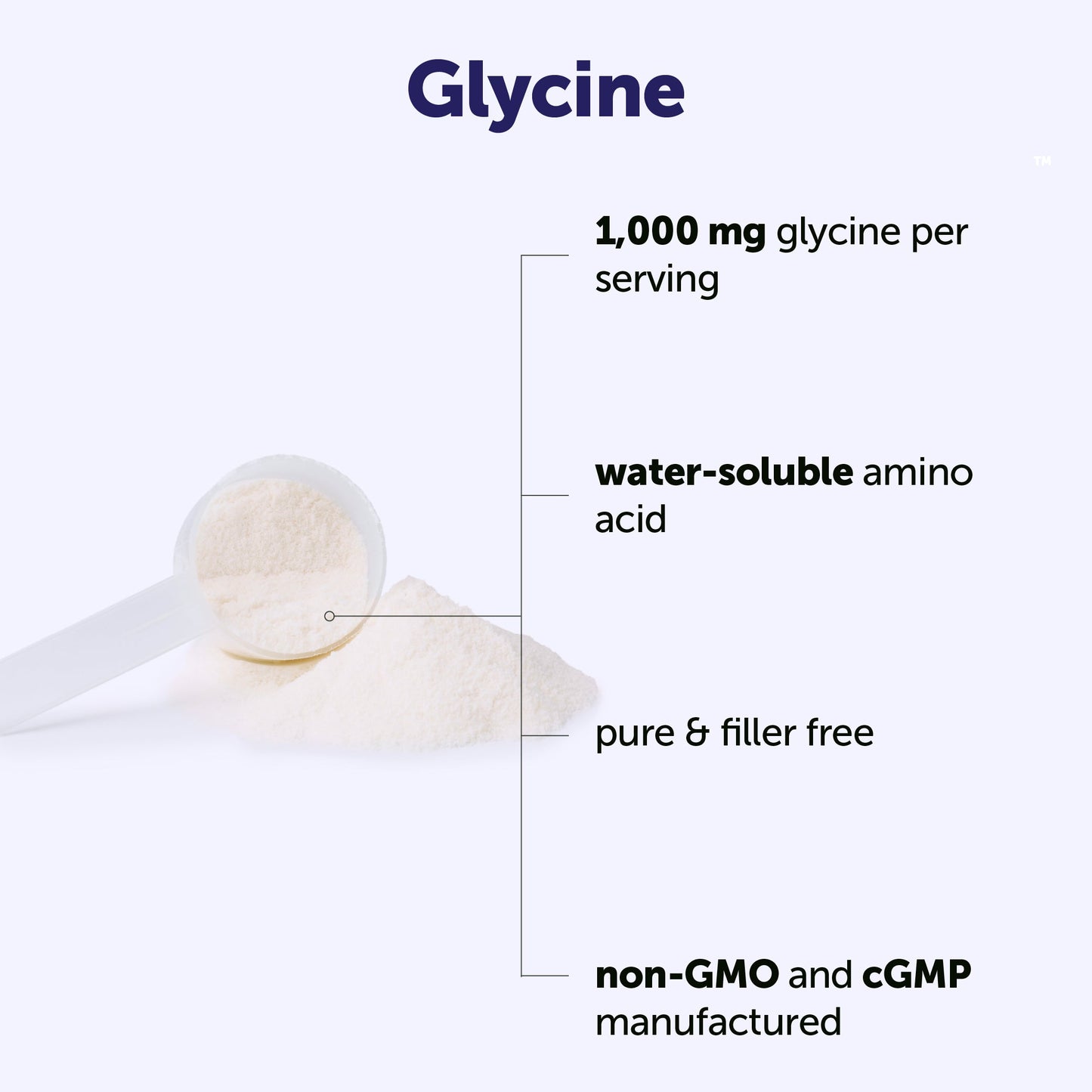 Micro Ingredients Glycine Powder, 500 g (1.1 Pounds)