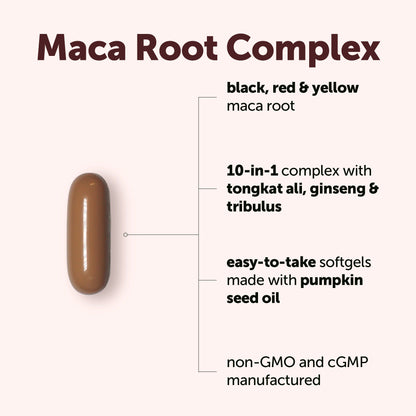 Micro Ingredients Maca Root 10-in-1 Complex with Pumpkin Seed Oil, 300 Softgels