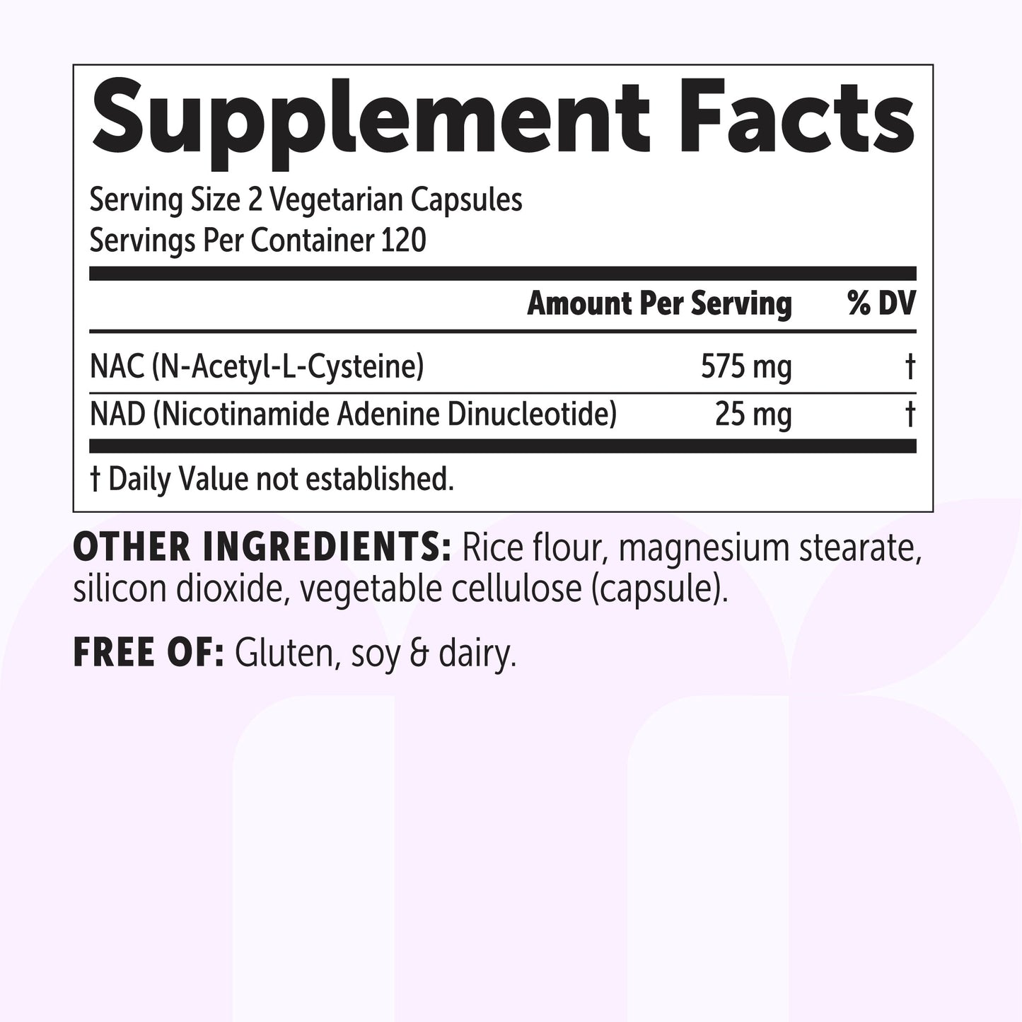 Micro Ingredients NAC with NAD+ 600mg, 240 Vegetarian Capsules
