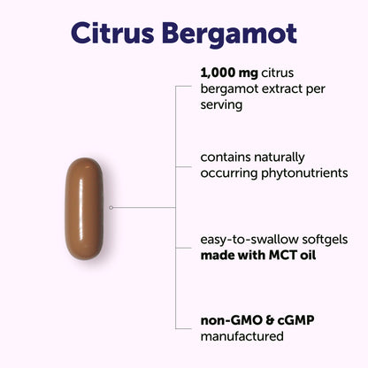 Micro Ingredients Citrus Bergamot 1000mg with MCT Oil, 240 Softgels