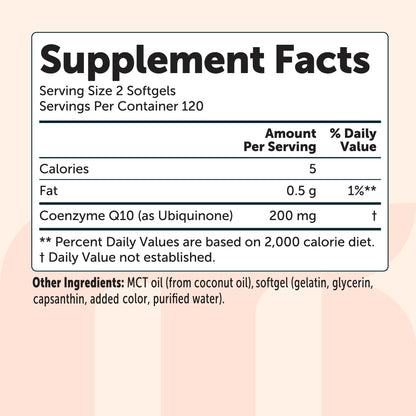 Micro Ingredients CoQ10 240 Softgels with Coconut MCT Oil