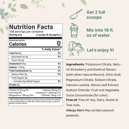 Micro Ingredients Hydration Electrolyte Powder, 2LB