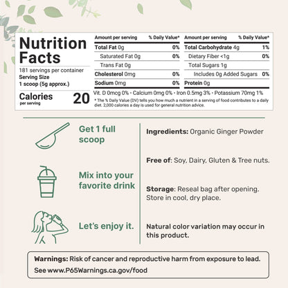 Micro Ingredients Organic Ginger Powder