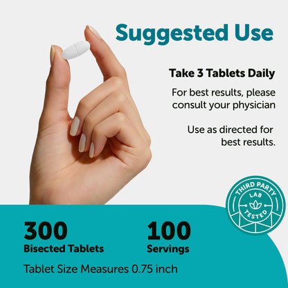 Micro Ingredients Glucosamine Chondroitin MSM and Turmeric (7-in-1 Formula), 300 Bisected Tablets