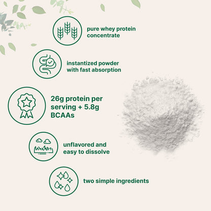 Micro Ingredients Instant Whey Protein Powder Concentrate, 2lbs