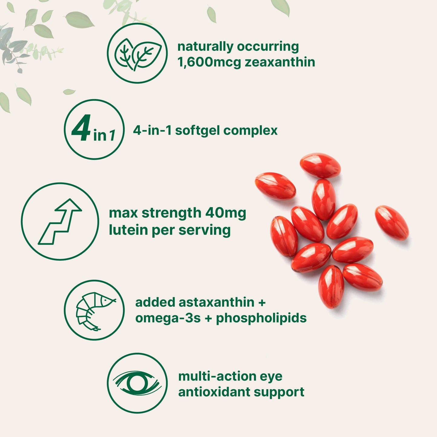 Micro Ingredients Lutein & Zeaxanthin Softgels