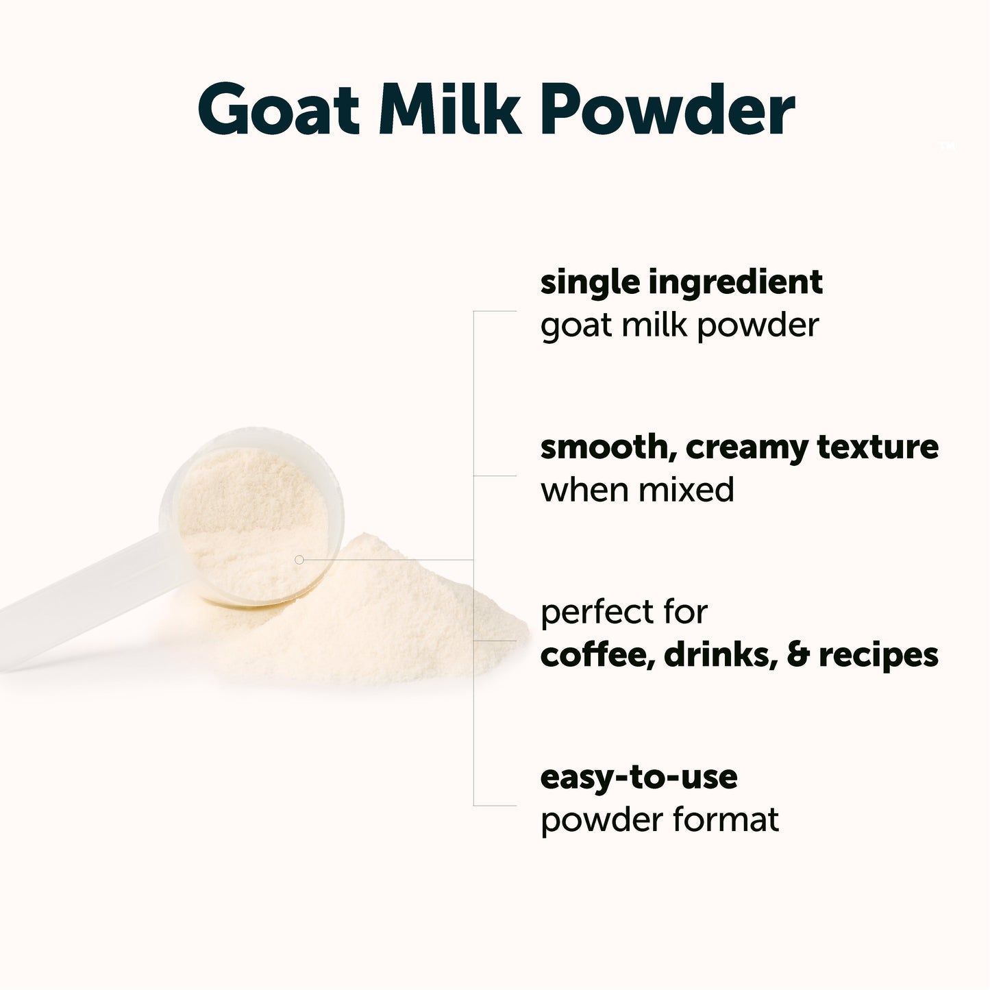 Micro Ingredients Goat Milk Powder, Rich in Protein, Calcium, & Probiotics