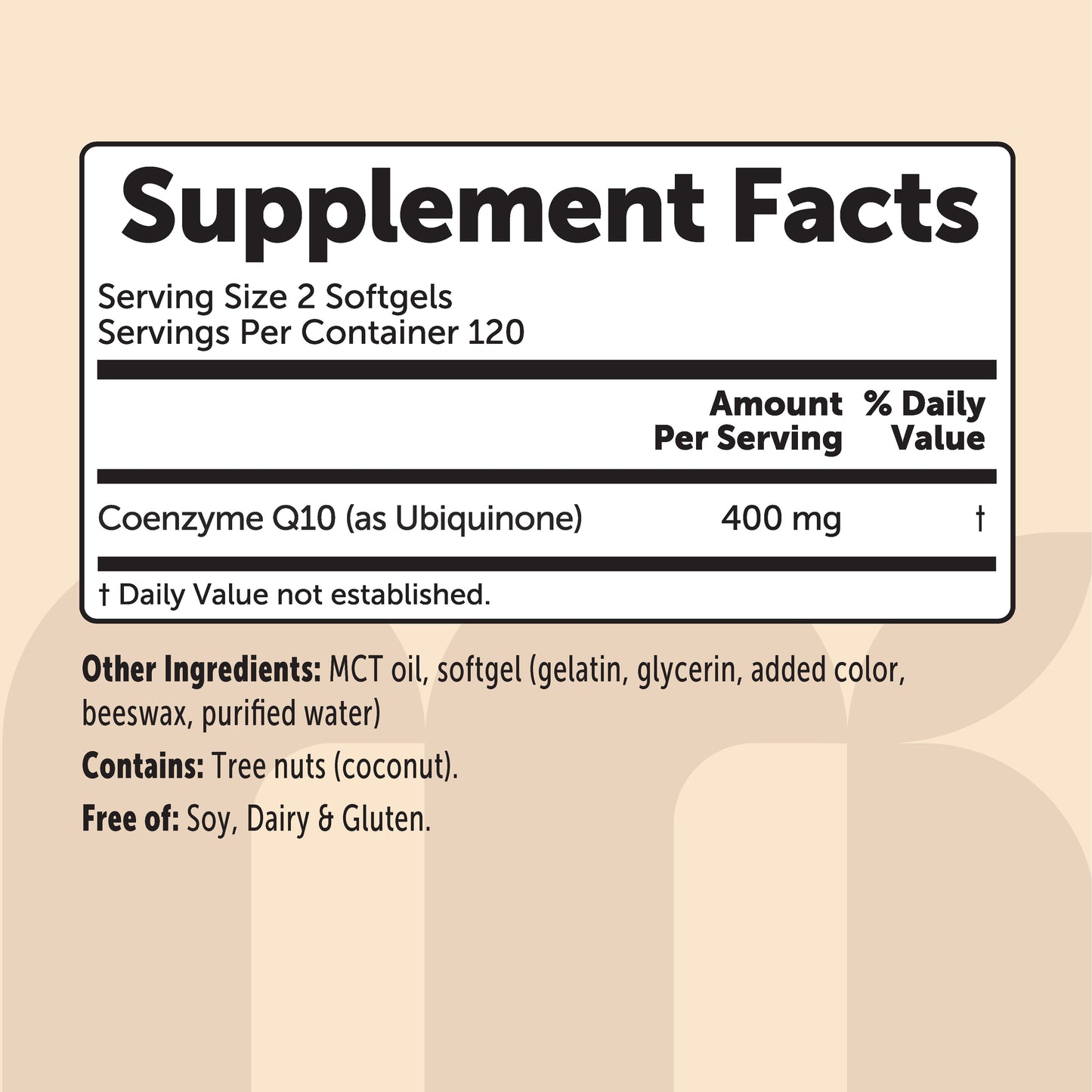 Micro Ingredients CoQ10 240 Softgels with Coconut MCT Oil