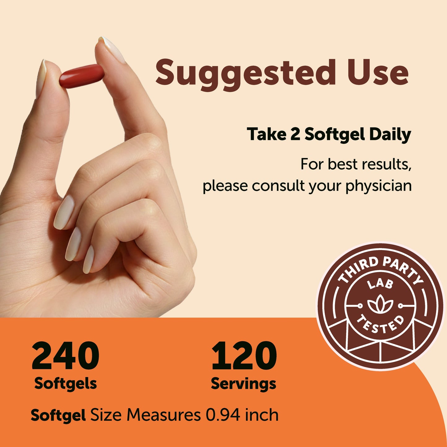 Micro Ingredients CoQ10 240 Softgels with Coconut MCT Oil