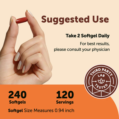 Micro Ingredients CoQ10 240 Softgels with Coconut MCT Oil