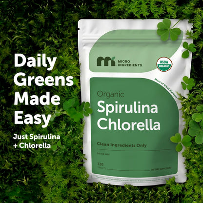 Micro Ingredients Organic Spirulina and Chlorella Tablets