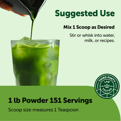 Micro Ingredients Organic Matcha Green Tea Powder 1 Pound