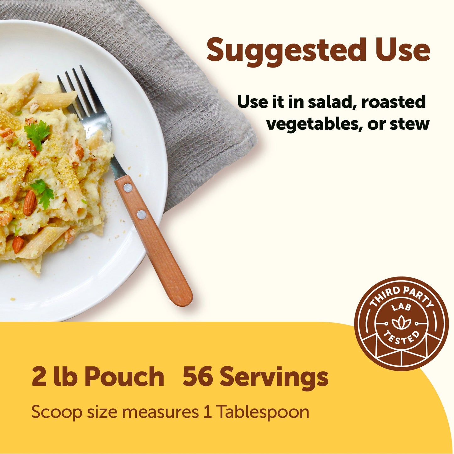 Micro Ingredients Organic Non-Fortified Nutritional Yeast Flakes - Pure & Powdered