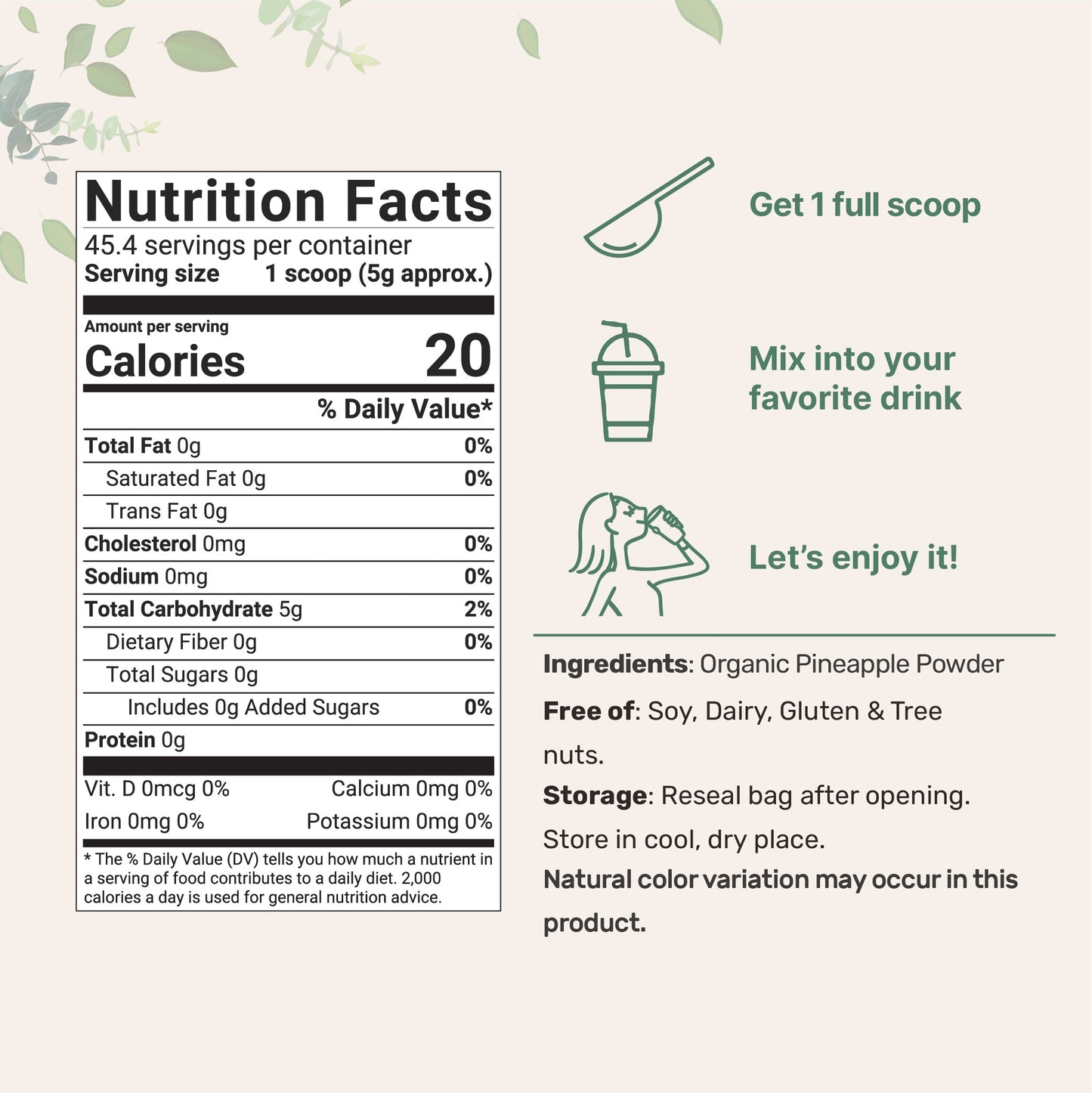 Micro Ingredients Pineapple Coconut Smoothie Bundle
