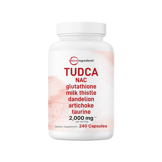 Micro Ingredients TUDCA 2,000mg Bile Salts Supplement, 240 Capsules