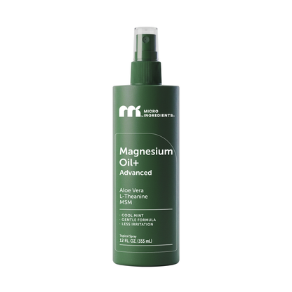 Micro Ingredients Magnesium Oil+ Advanced Spray Cool Mint, 12 fl oz