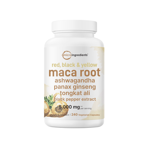 Micro Ingredients Maca Root for Women and Men, 240 Veggie Capsules