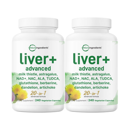 Liver Advanced+, 480 Veggie Capsules, 20-in-1 Advanced Complex