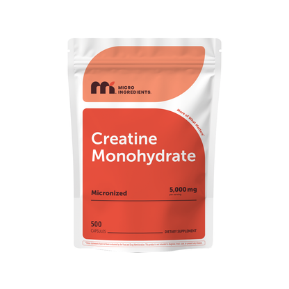 Micro Ingredients Creatine Monohydrate 5000mg Per Serving, 500 Capsules