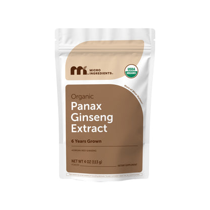 Micro Ingredients Organic Panax Ginseng Extract Powder, 4oz
