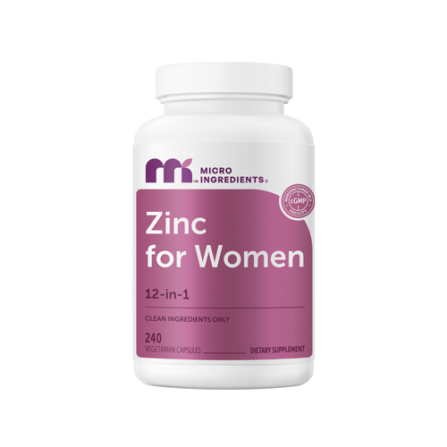 Micro Ingredients Zinc 12-in-1 Complex for Women, 240 Vegetarian Capsules