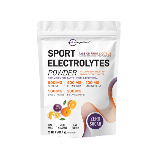 Micro Ingredients Sport Electrolytes Powder Passionfruit and Citrus Flavor, 2lb