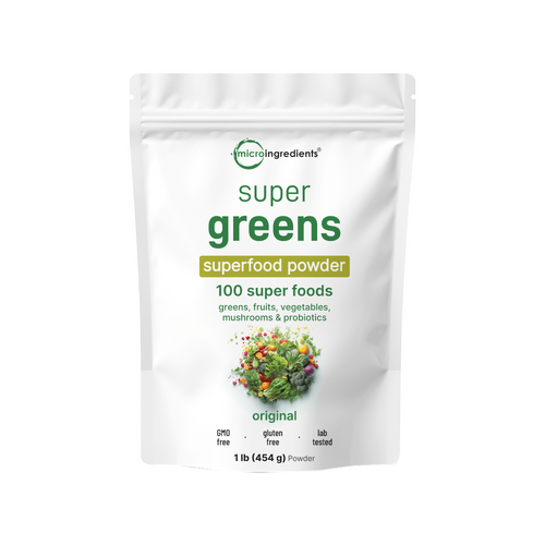 Micro Ingredients Super Greens Powder, 1lb | 100 Superfood Blend