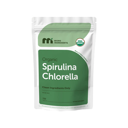 Micro Ingredients Organic Spirulina and Chlorella Tablets