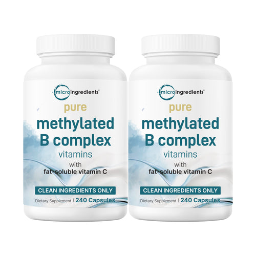 Micro Ingredients 2 Pack Pure Methylated B Complex, 480 Capsules